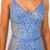 body mujer outfit encaje azul monteria