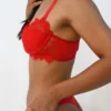 strapless mujer rojo Cali