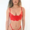 Conjunto de lenceria rojo Bogota