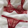 conjunto de lenceria rojo bogota